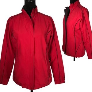 Nike Golf Red Jacket Windbreaker Women’s Athletic Jacket Lightweight Soft Shell.